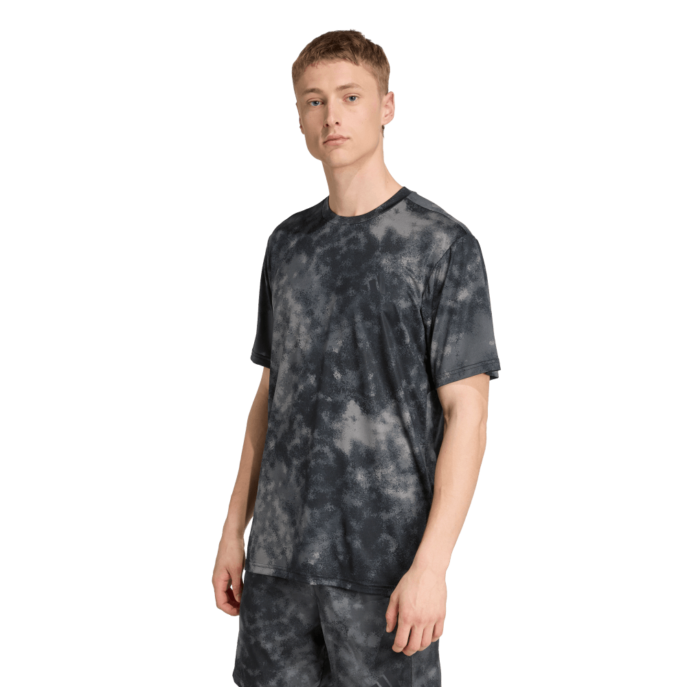 Adidas Sea Aop Tee Camiseta Manga Corta negro de hombre para entrenamiento