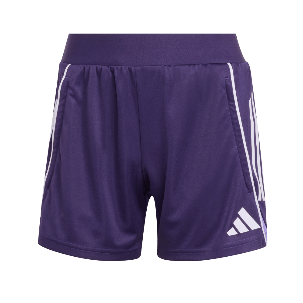 Adidas Tiro25C Trshows Pantaloneta morado de mujer para futbol