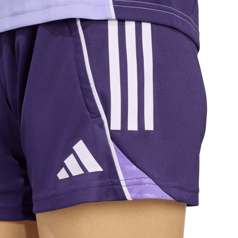 Adidas Tiro25C Trshows Pantaloneta morado de mujer para futbol