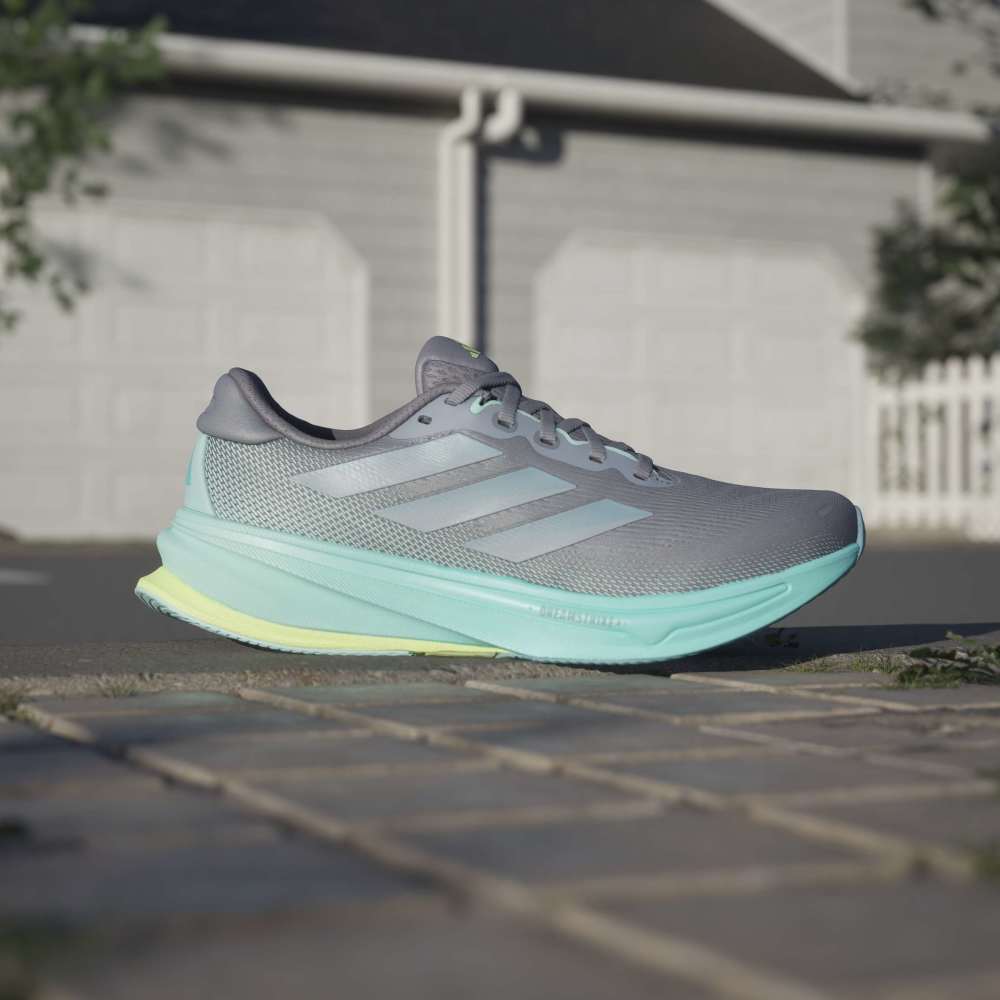 Adidas Tenis Supernova Rise 2 gris de mujer para correr