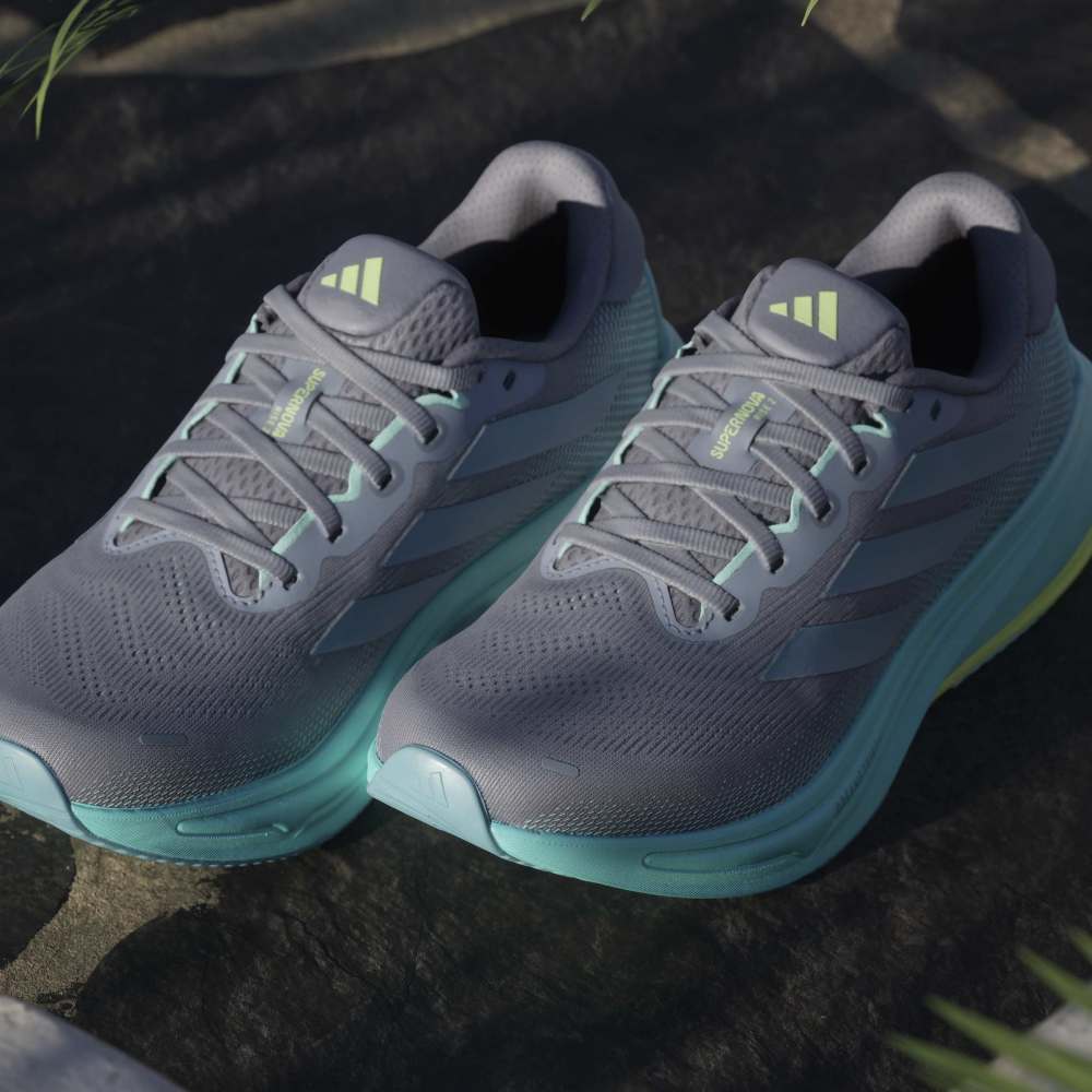 Adidas Tenis Supernova Rise 2 gris de mujer para correr