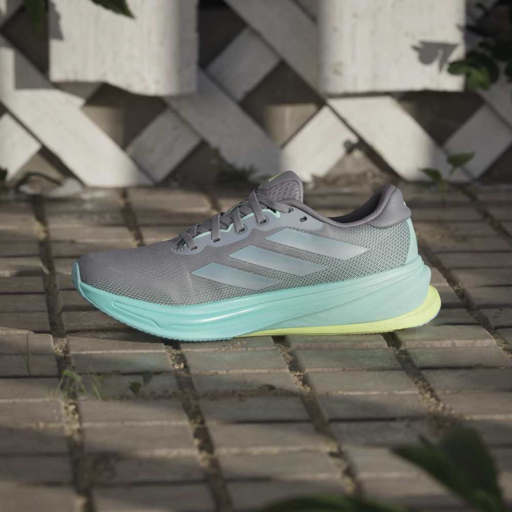 Adidas Tenis Supernova Rise 2 gris de mujer para correr