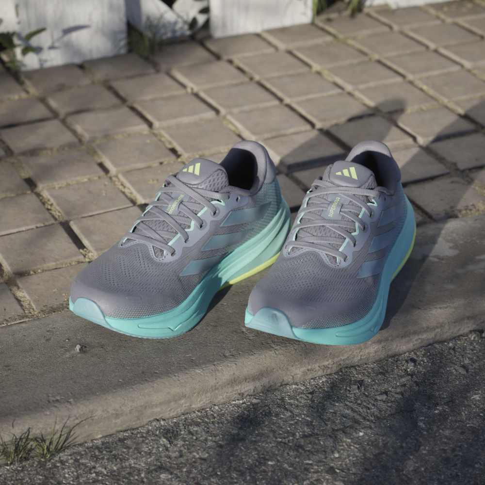 Adidas Tenis Supernova Rise 2 gris de mujer para correr