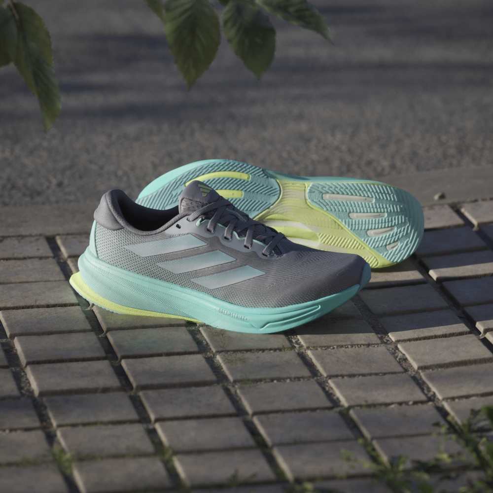 Adidas Tenis Supernova Rise 2 gris de mujer para correr