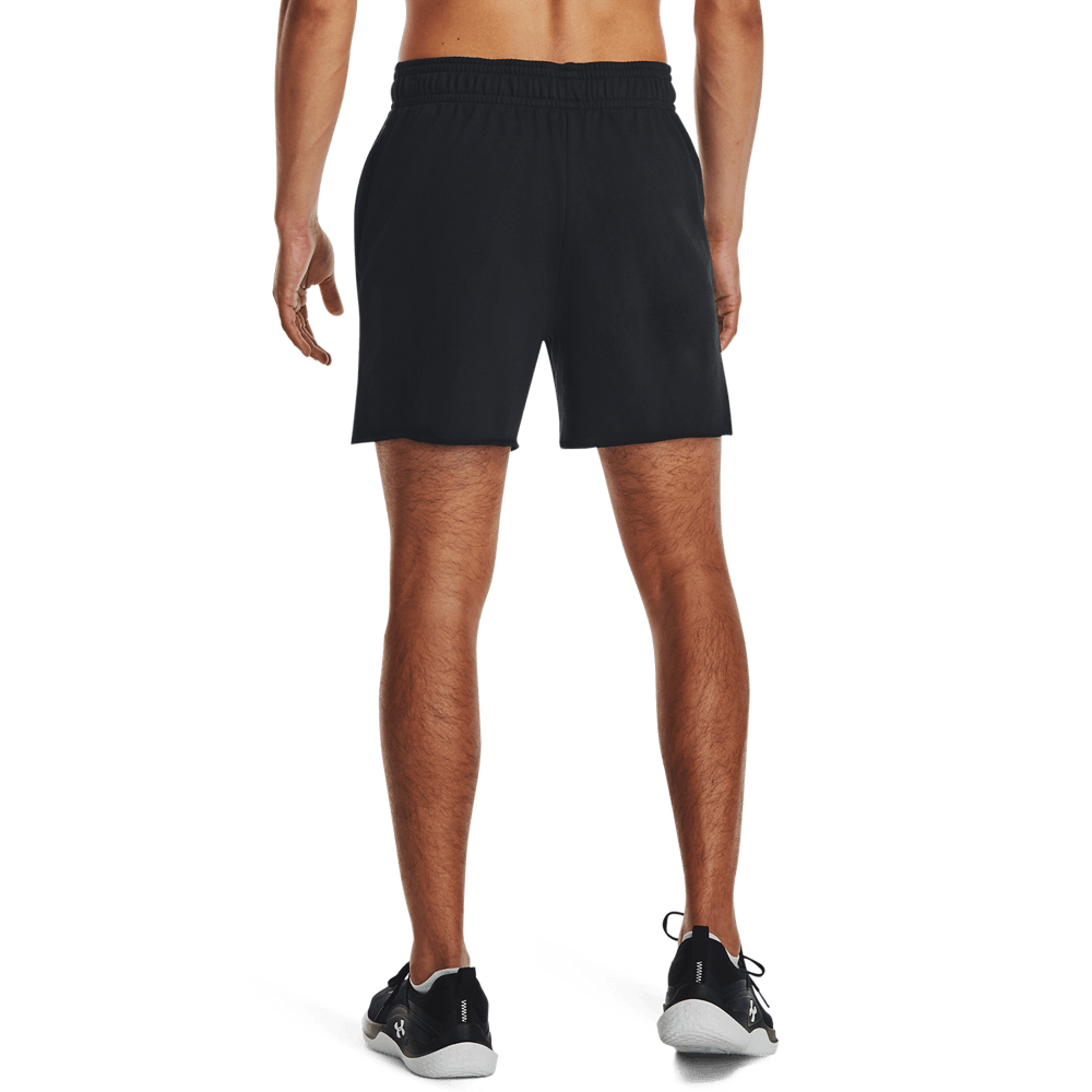 UA Rival Terry 6In Short Pantaloneta negro de hombre lifestyle