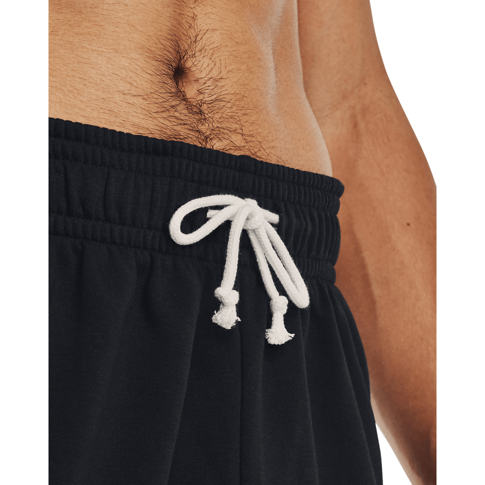 UA Rival Terry 6In Short Pantaloneta negro de hombre lifestyle