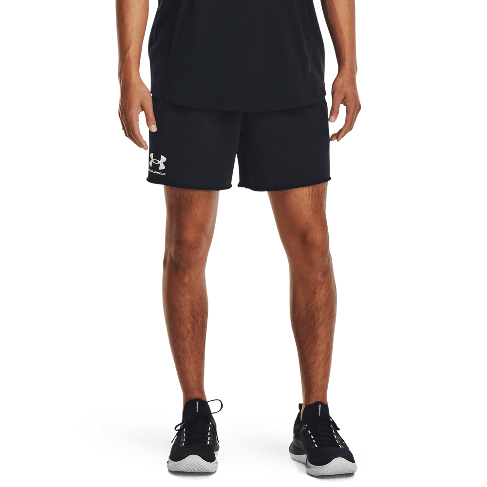 UA Rival Terry 6In Short Pantaloneta negro de hombre lifestyle