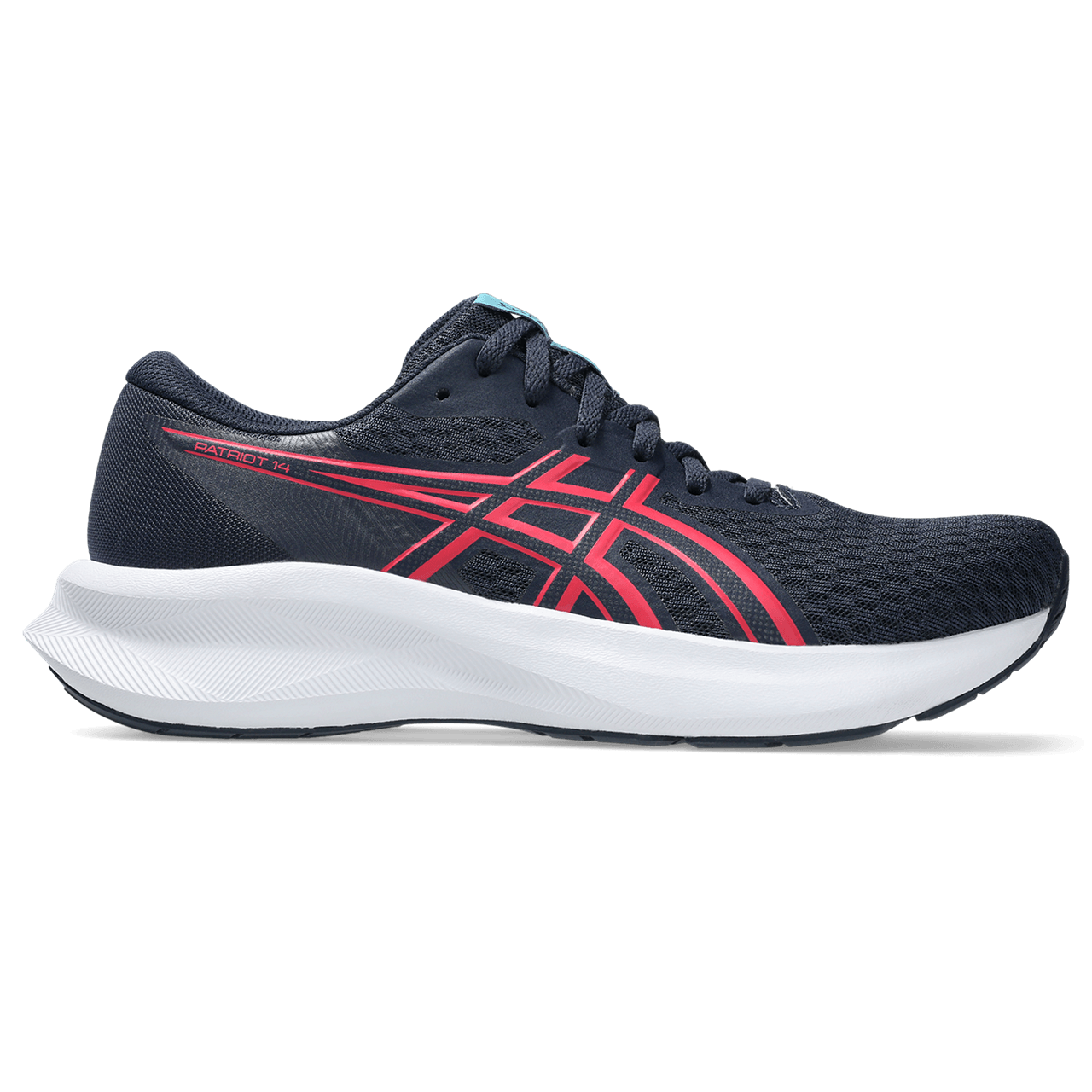 Asics Patriot 14 Tenis azul de mujer para correr