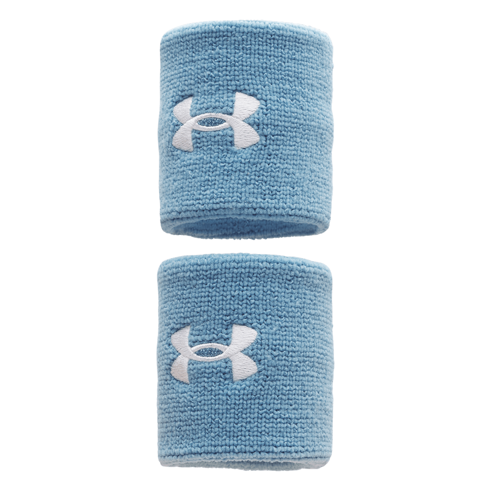 UA Performance Wristbands Muñequeras azul de hombre para entrenamiento