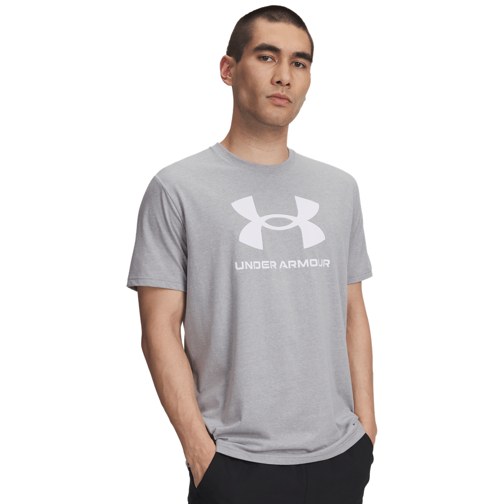 UA Sportstyle Logo Update Ss Camiseta Manga Corta gris de hombre lifestyle