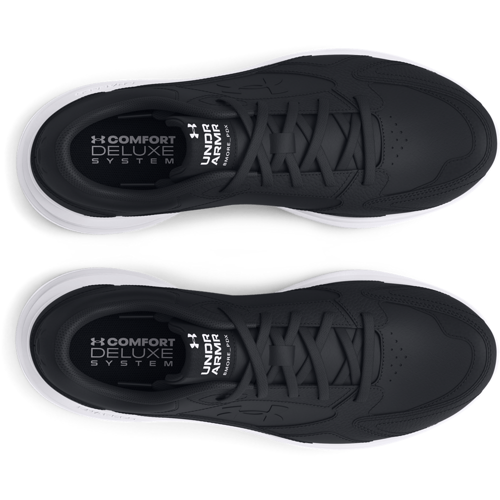 UA Edge Lthr Tenis negro de hombre para entrenamiento
