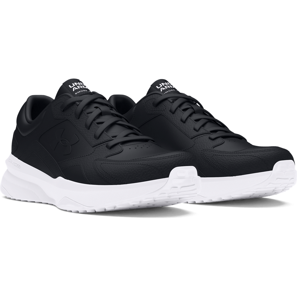 UA Edge Lthr Tenis negro de hombre para entrenamiento