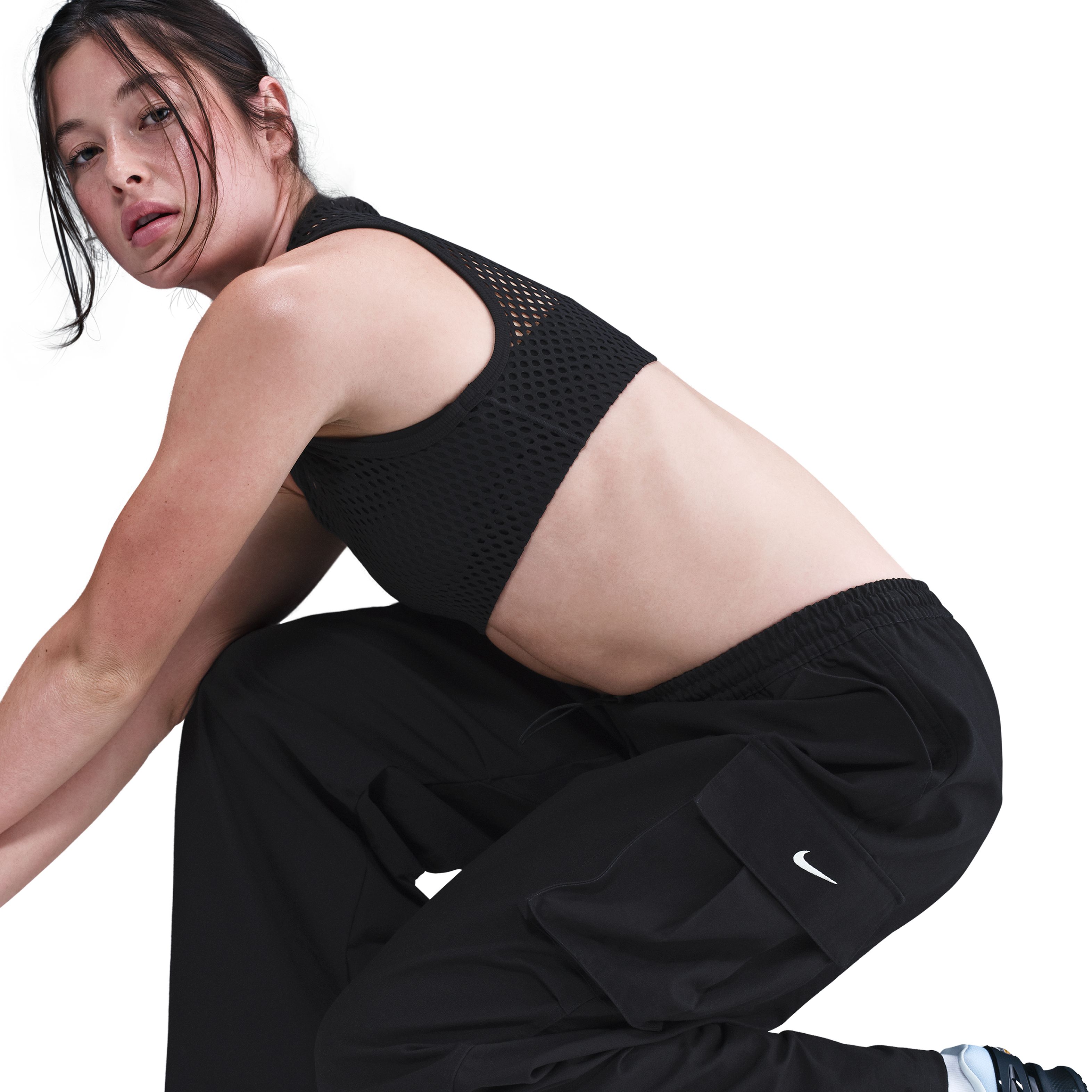 Nike W Nsw Street Wvn Cargo Pant Pantalón negro de mujer lifestyle