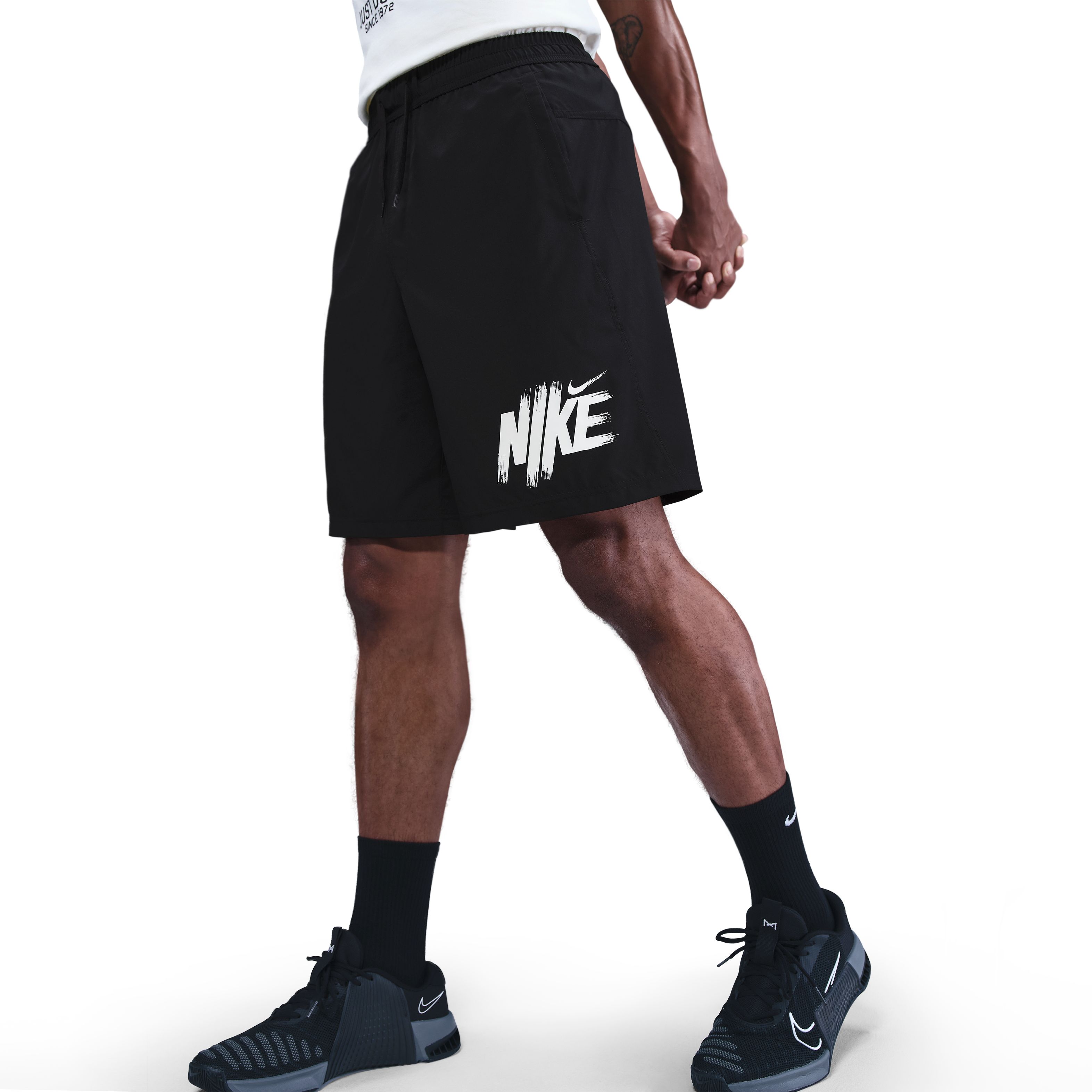 Nike M Nk Df Form 9In Ul Short Gfx Pantaloneta blanco de hombre para entrenamiento