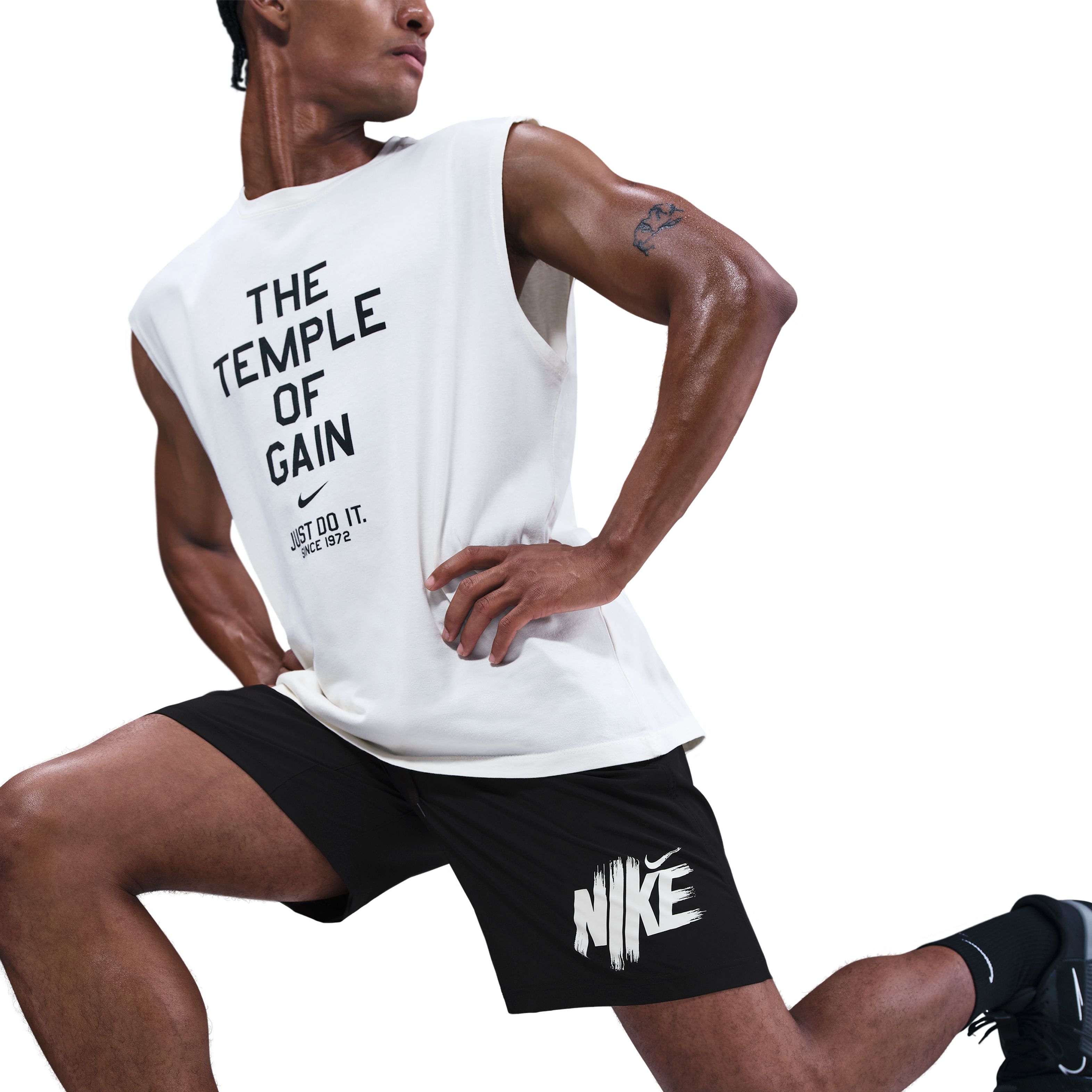 Nike M Nk Df Form 9In Ul Short Gfx Pantaloneta blanco de hombre para entrenamiento