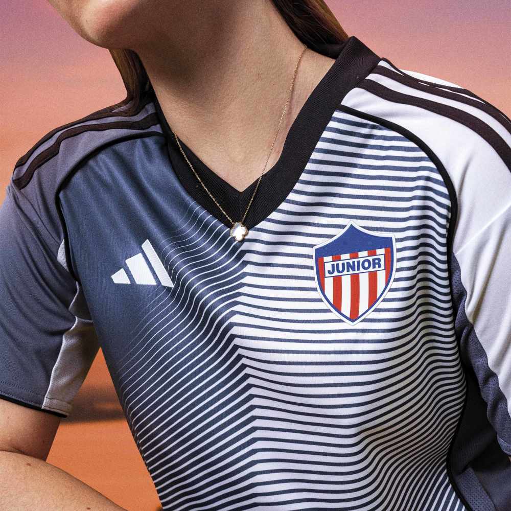 Camiseta Adidas Junior de Barranquilla visitante 25/26 multicolor de mujer para futbol