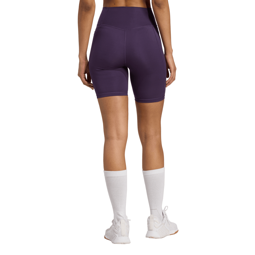 Adidas Opt Ess St 7In Licra morado de mujer para entrenamiento
