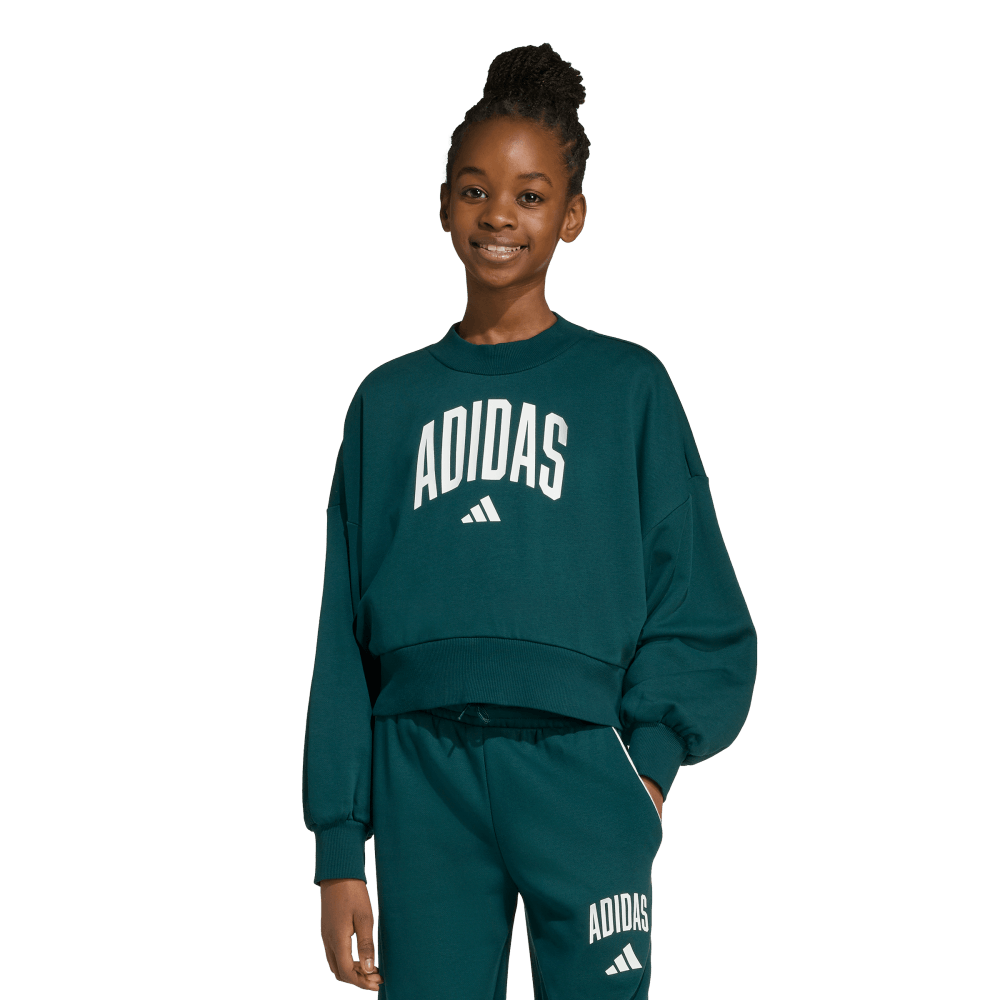 Adidas Jg Clgt Ft Swt Chaqueta verde de niña lifestyle