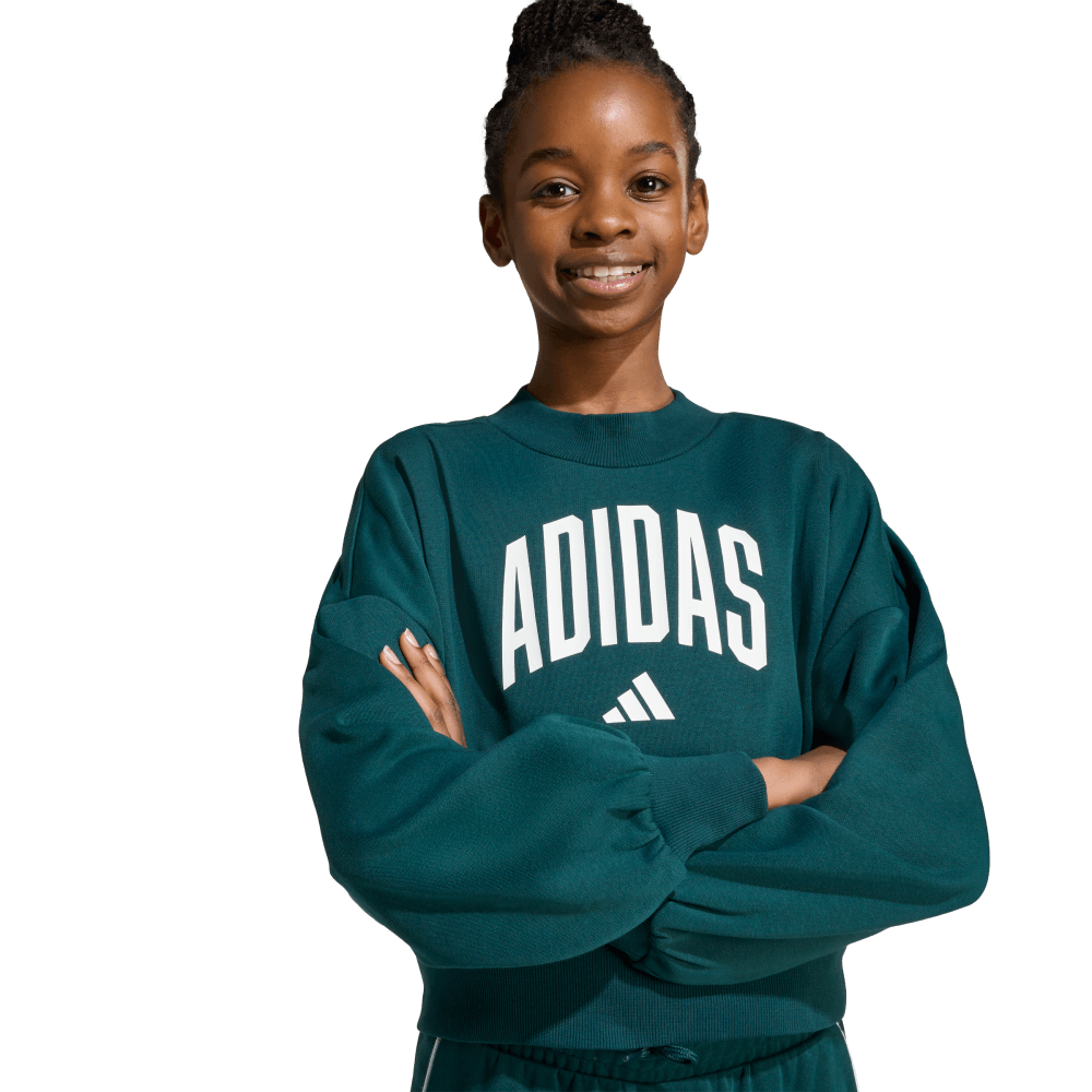 Adidas Jg Clgt Ft Swt Chaqueta verde de niña lifestyle