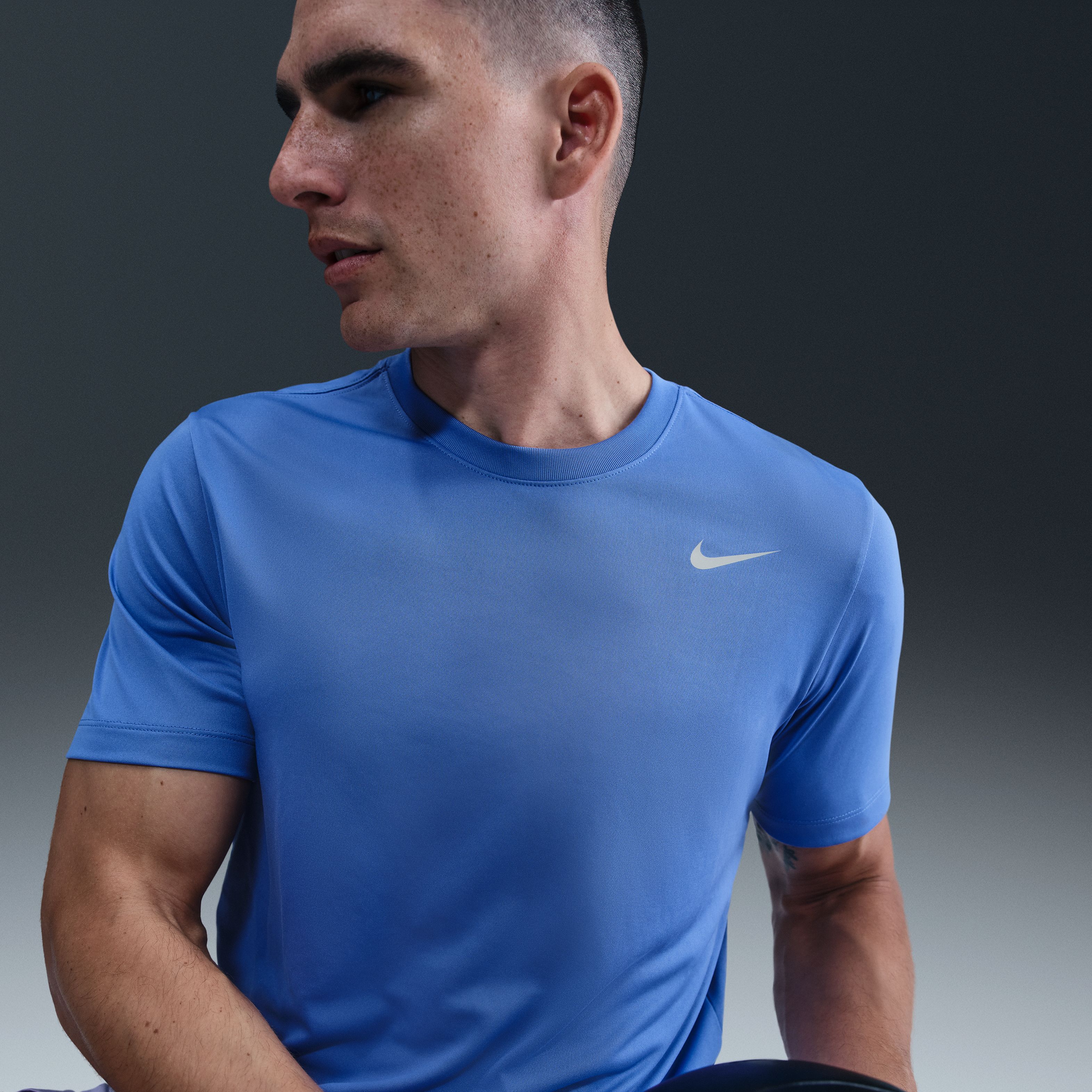 Nike M Nk Df Tee Rlgd Reset Camiseta Manga Corta azul de hombre para entrenamiento