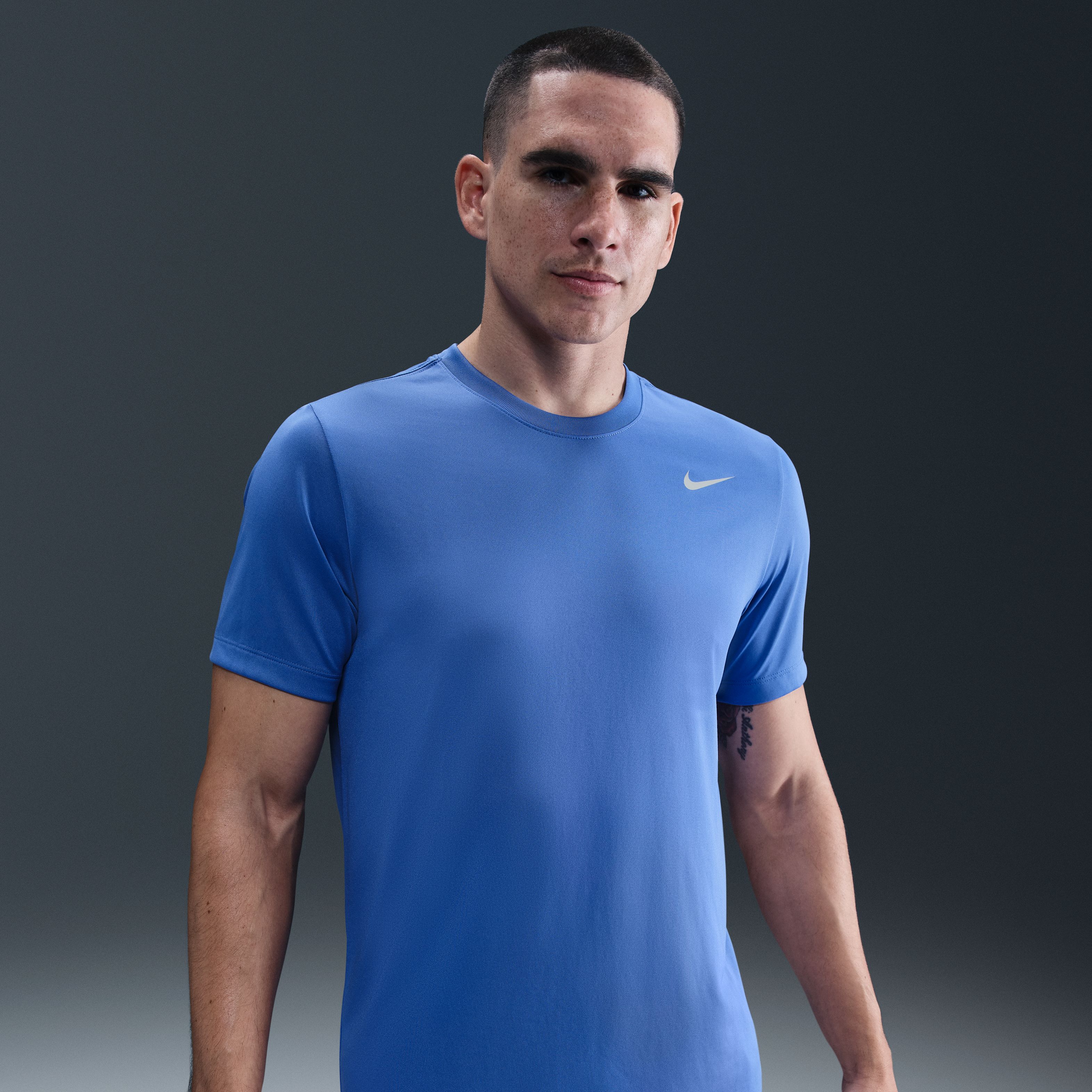 Nike M Nk Df Tee Rlgd Reset Camiseta Manga Corta azul de hombre para entrenamiento