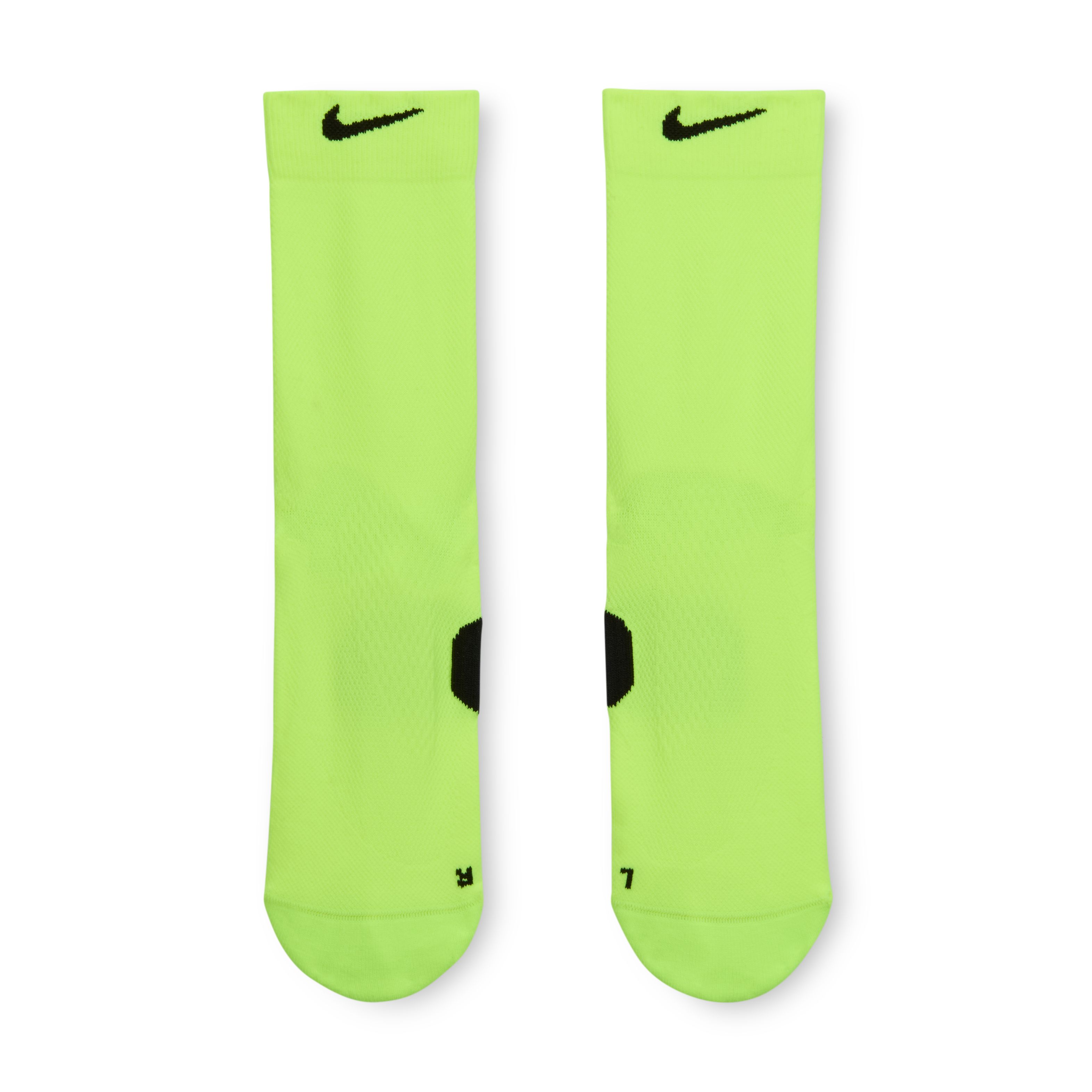 Nike U Nk Fast Mwt Crew 1Pr - 168 Medias amarillo de hombre para correr