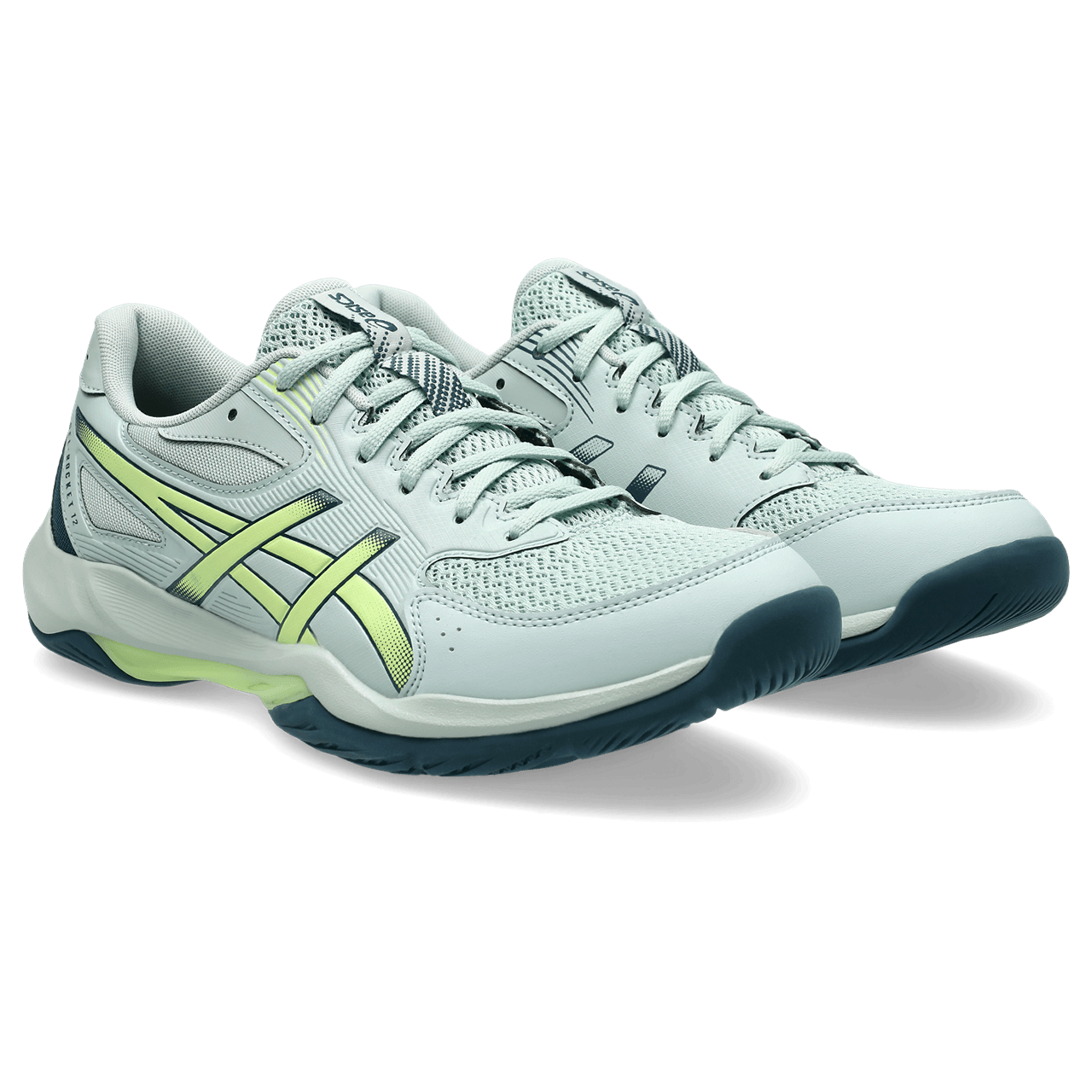Asics Gel-Rocket 12 Tenis verde de hombre para indoor