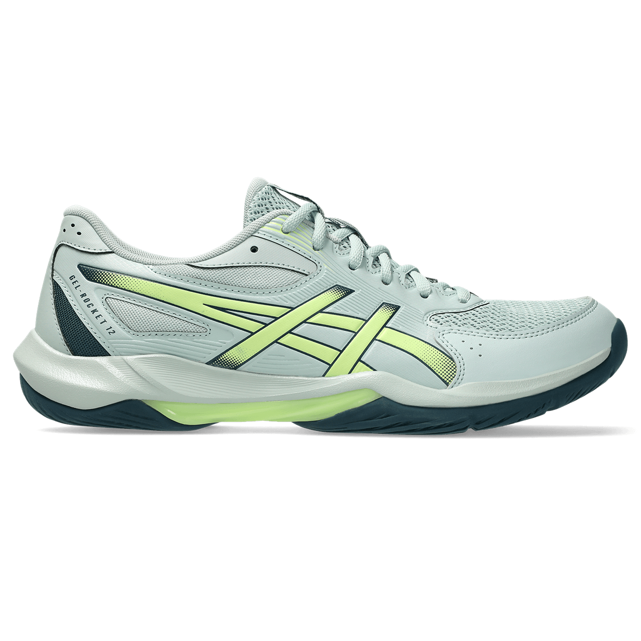 Asics Gel-Rocket 12 Tenis verde de hombre para indoor
