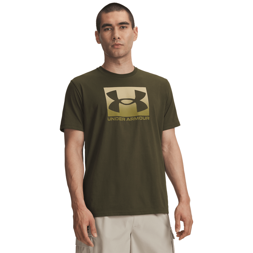 UA M Boxed Sports Updated Ss Camiseta Manga Corta verde de hombre lifestyle