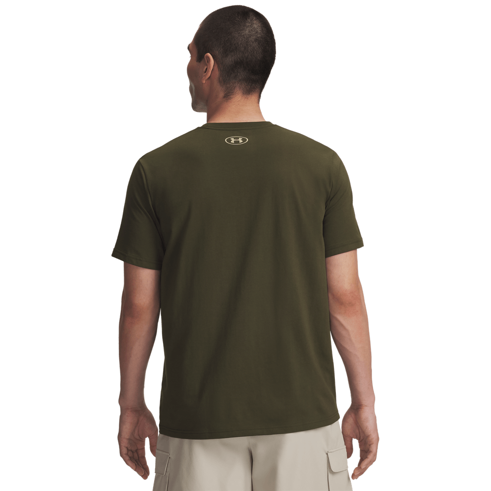 UA M Boxed Sports Updated Ss Camiseta Manga Corta verde de hombre lifestyle
