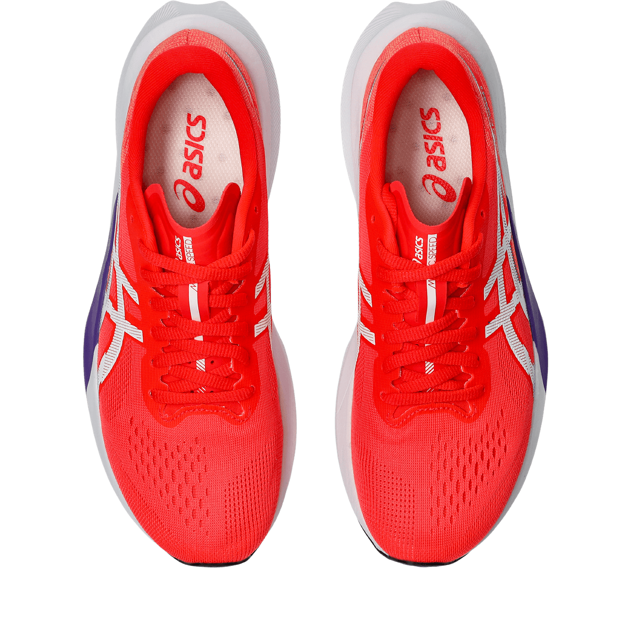 Asics Magic Speed 4 Tenis rojo de mujer para correr