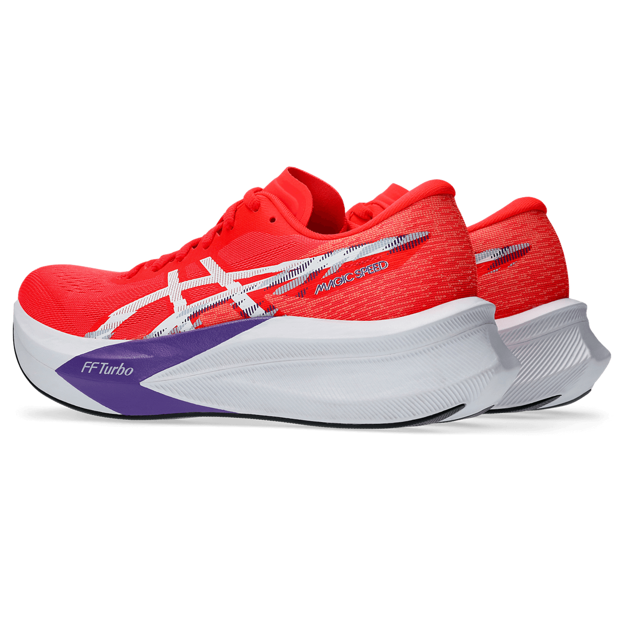 Asics Magic Speed 4 Tenis rojo de mujer para correr