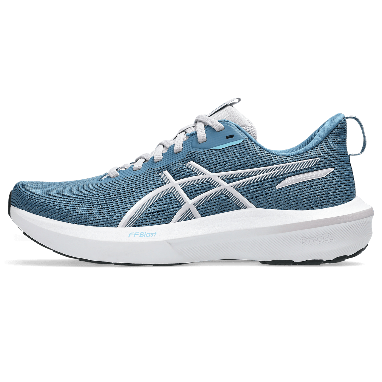 Asics Gt-1000 14 Tenis azul de mujer para correr