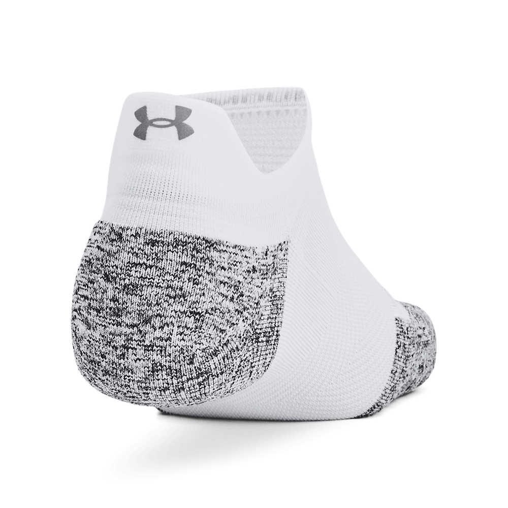 UA Ad Run Cushion 3Pk Ns Medias blanco unisex para correr