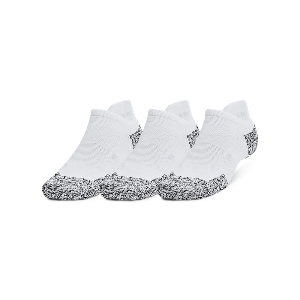 UA Ad Run Cushion 3Pk Ns Medias blanco unisex para correr