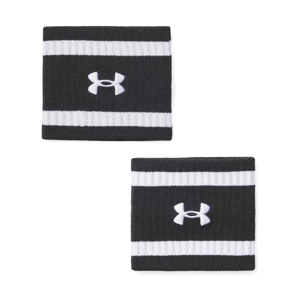 UA Terry Wb Muñequeras negro unisex para entrenamiento