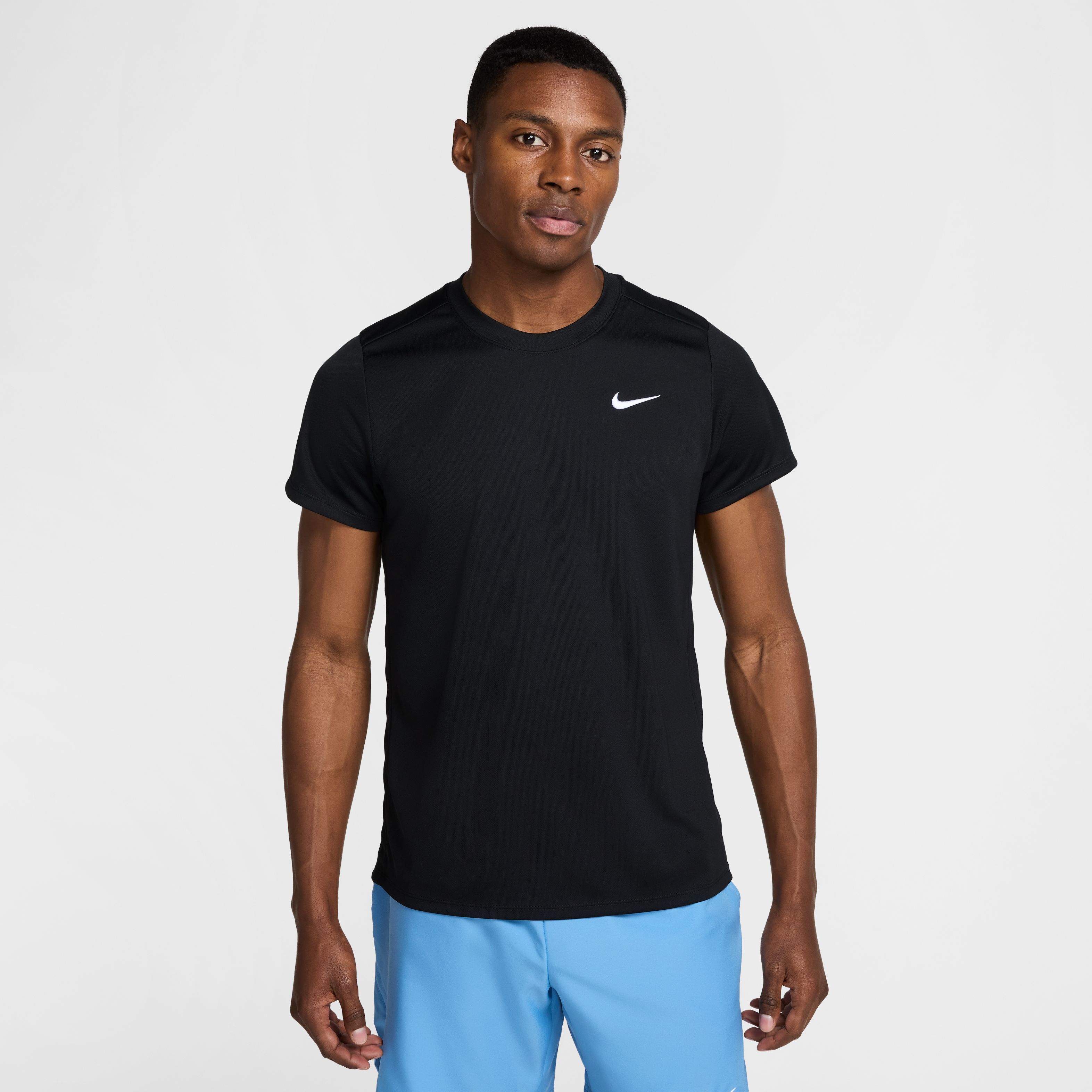 Nike M Nkct Dry Victory Top Camiseta Manga Corta blanco de hombre para tenis