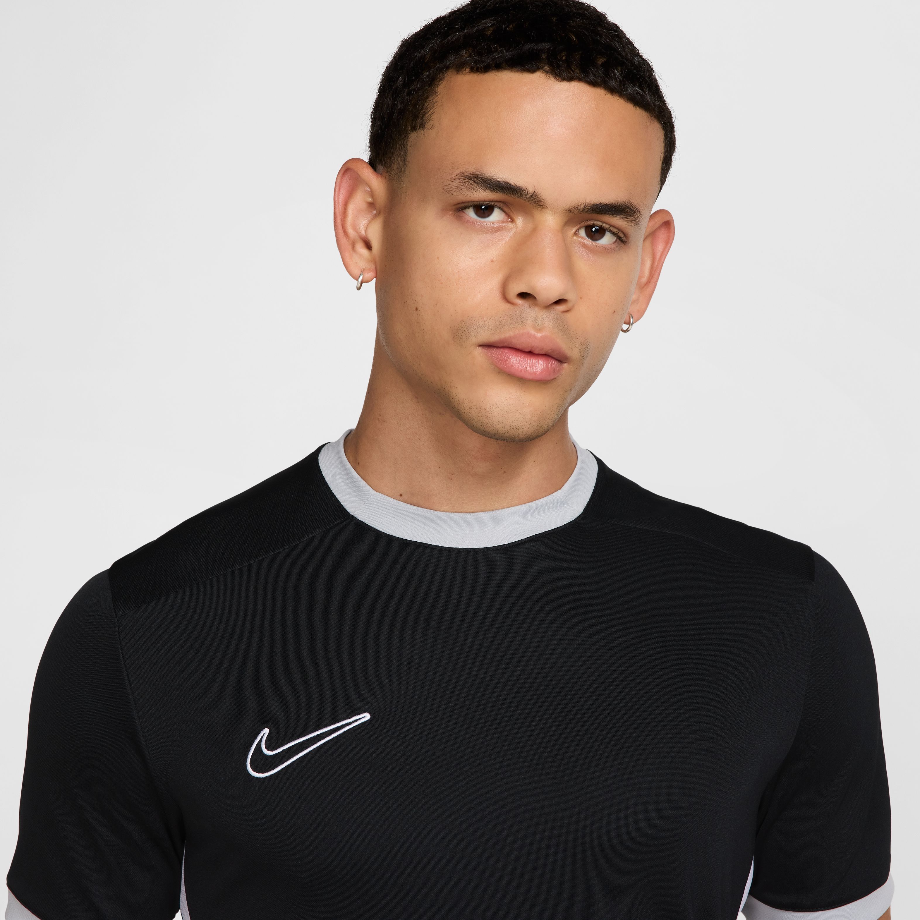Nike M Nk Df Acd25 Ss Top Camiseta Manga Corta negro de hombre para futbol