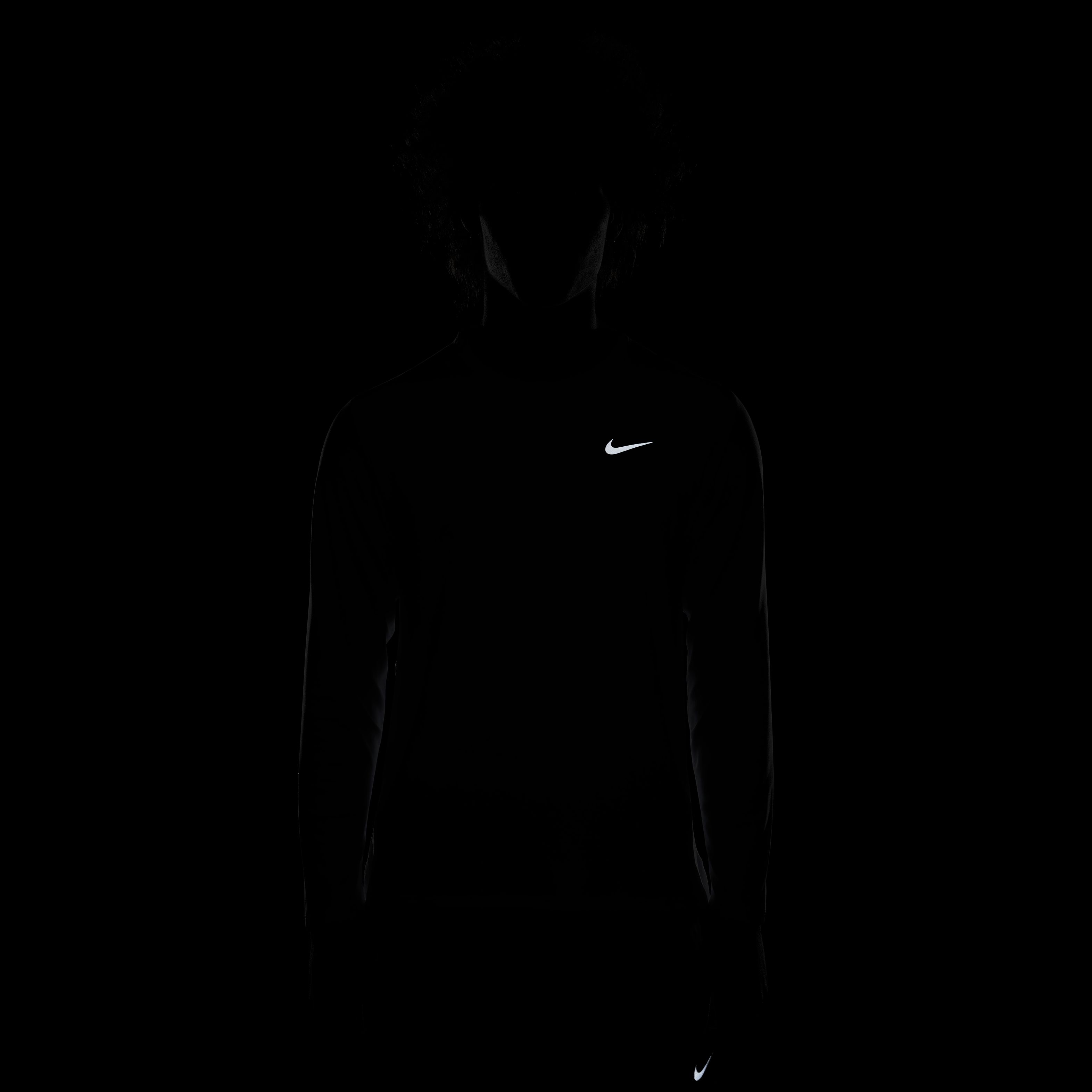 Nike M Nk Df Uv Miler Top Ls Camiseta Manga Larga blanco de hombre para correr