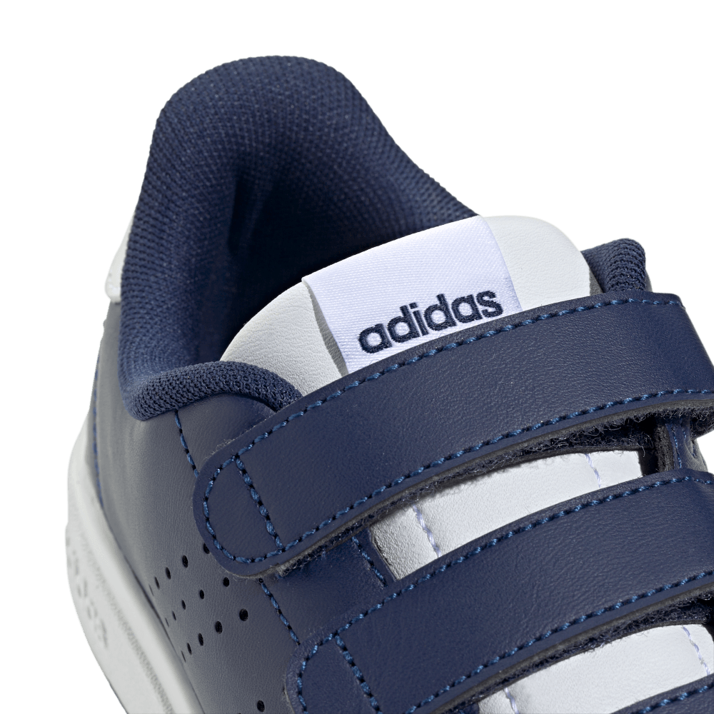 Adidas Tenis Advantage Base 2.0 Kids azul de niño lifestyle