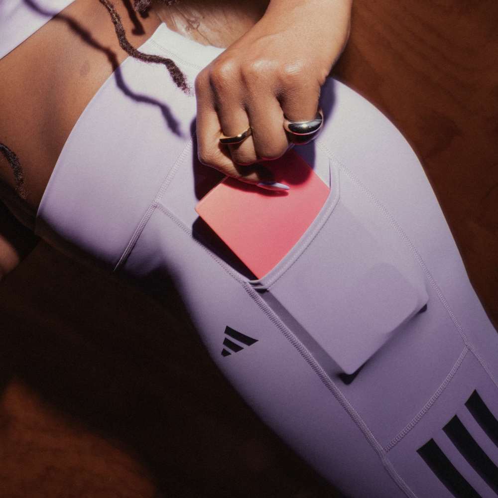 Adidas Opt 3S 1/1 Licra morado de mujer para entrenamiento