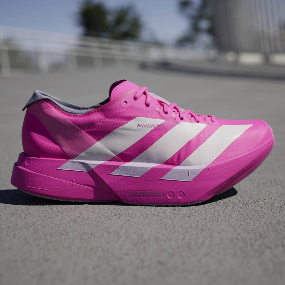 Adidas Tenis Adizero Adios Pro 4 rosado de mujer para correr