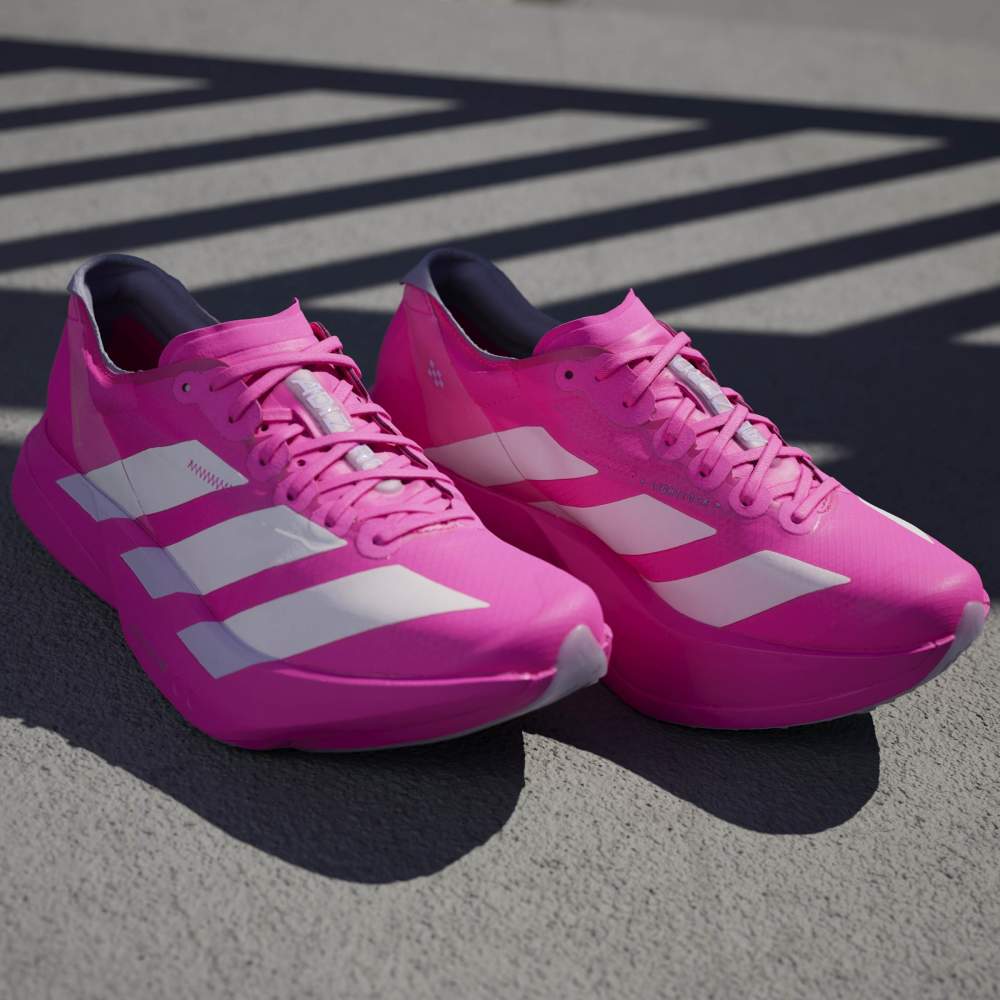 Adidas Tenis Adizero Adios Pro 4 rosado de mujer para correr
