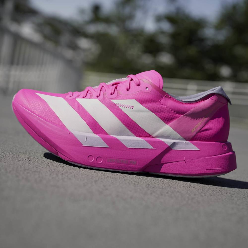 Adidas Tenis Adizero Adios Pro 4 rosado de mujer para correr