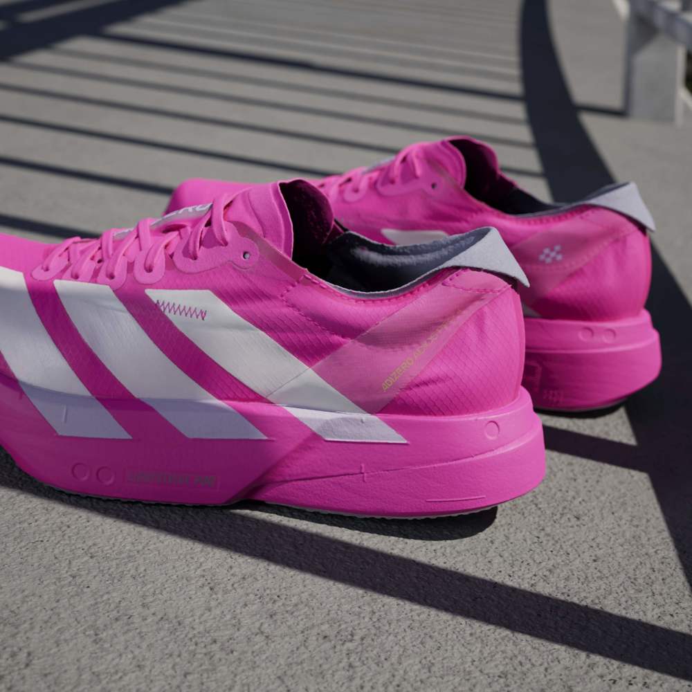 Adidas Tenis Adizero Adios Pro 4 rosado de mujer para correr