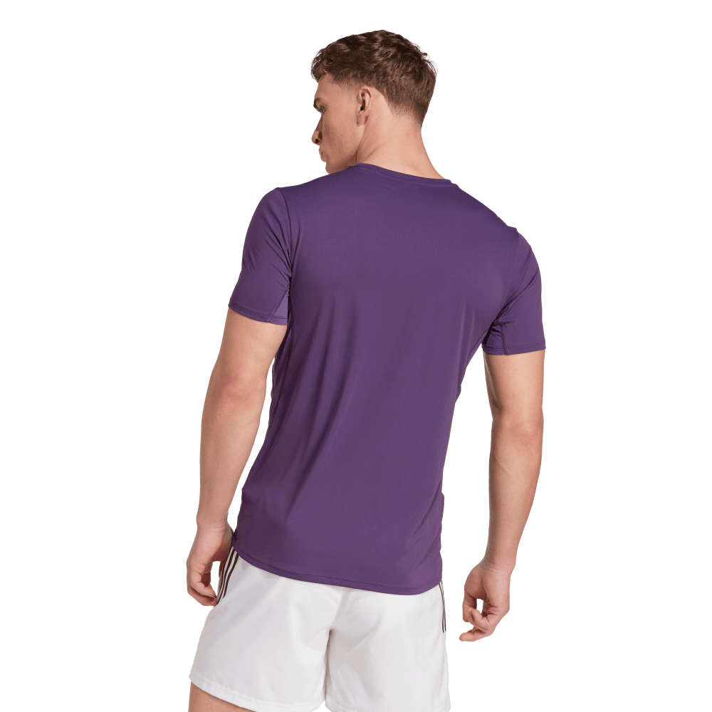 Adidas Adizero E Tee Camiseta Manga Corta morado de hombre para correr
