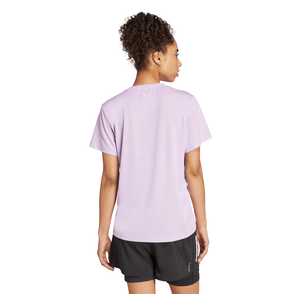 Adidas Camiseta Run It Manga Corta morado de mujer para correr