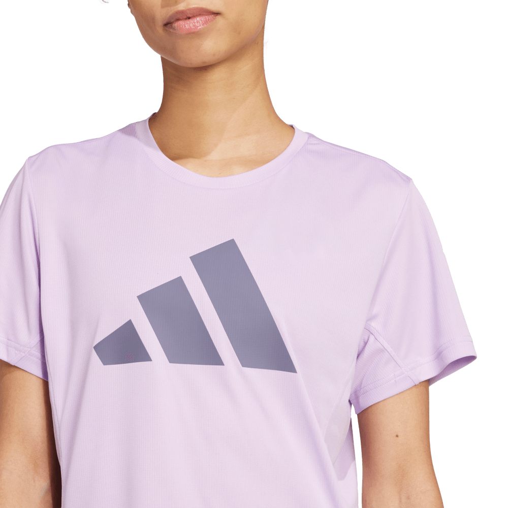 Adidas Camiseta Run It Manga Corta morado de mujer para correr