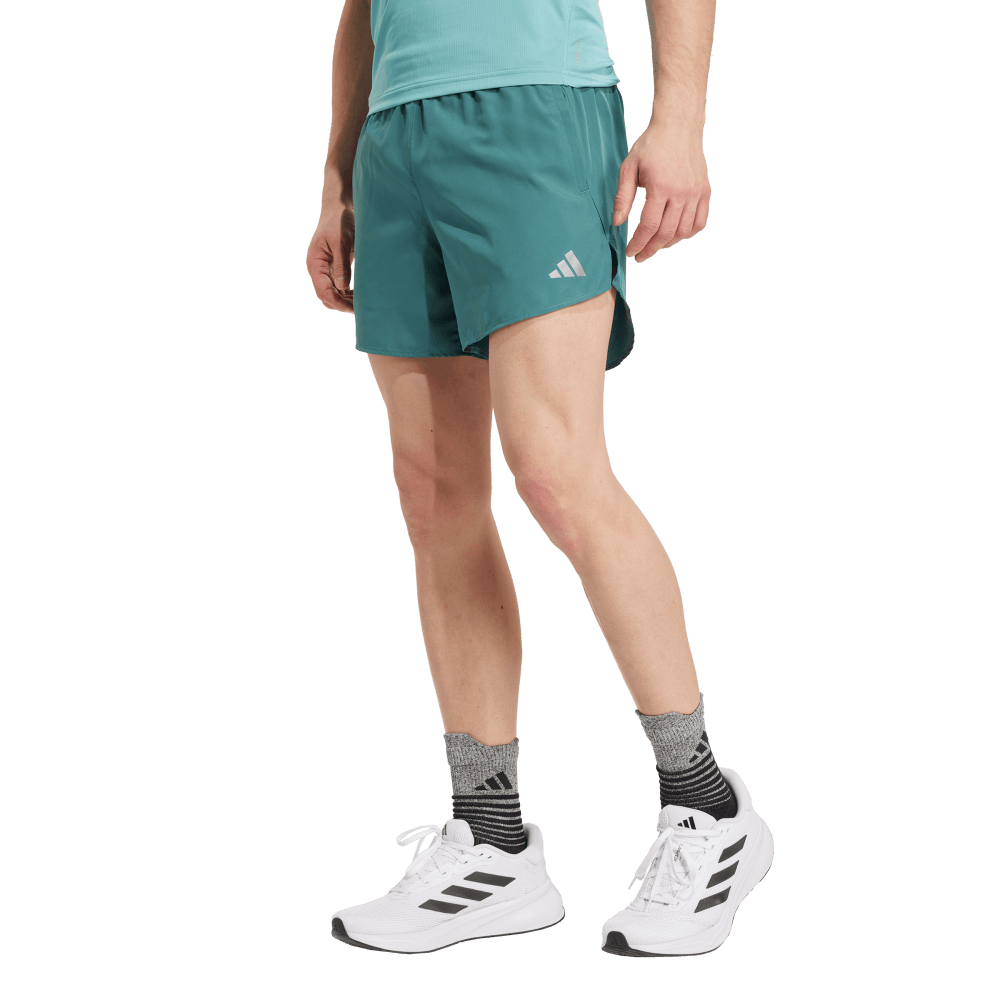 Adidas Run It Short Pantaloneta verde de hombre para correr