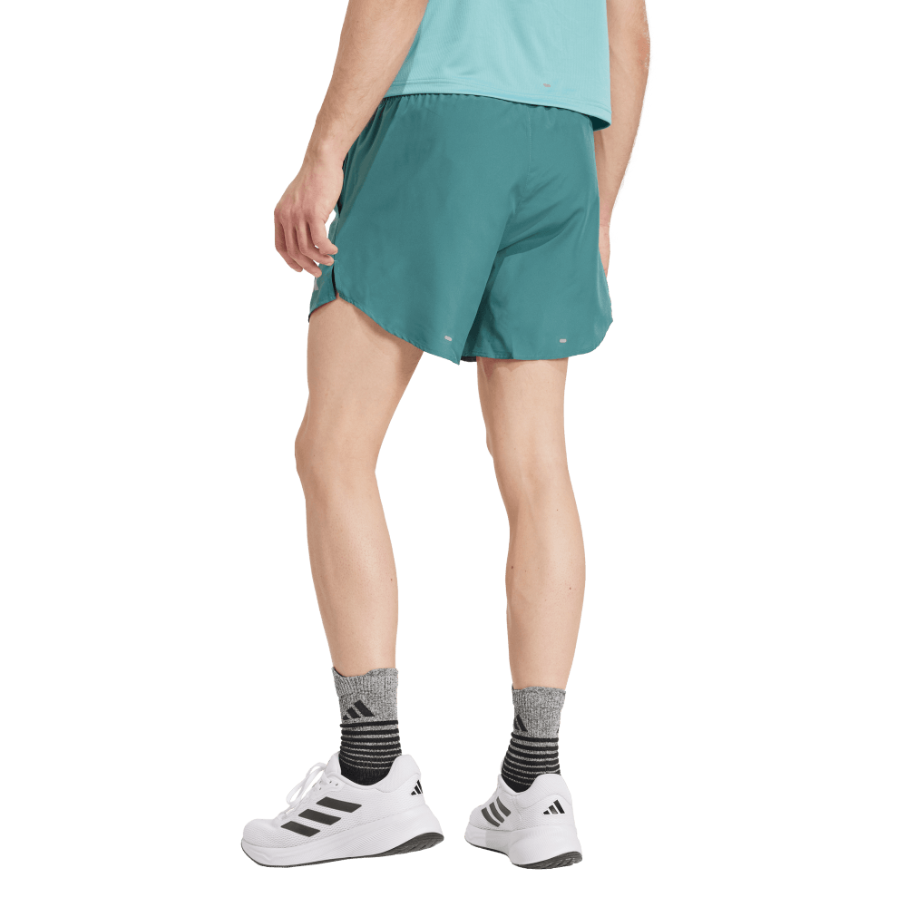 Adidas Run It Short Pantaloneta verde de hombre para correr